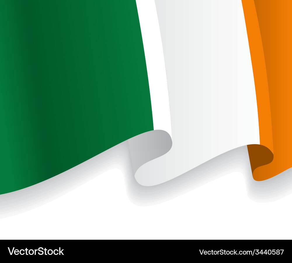 Irish Flag Background – Royalty-Free Vector | VectorStock, image size:1000x904