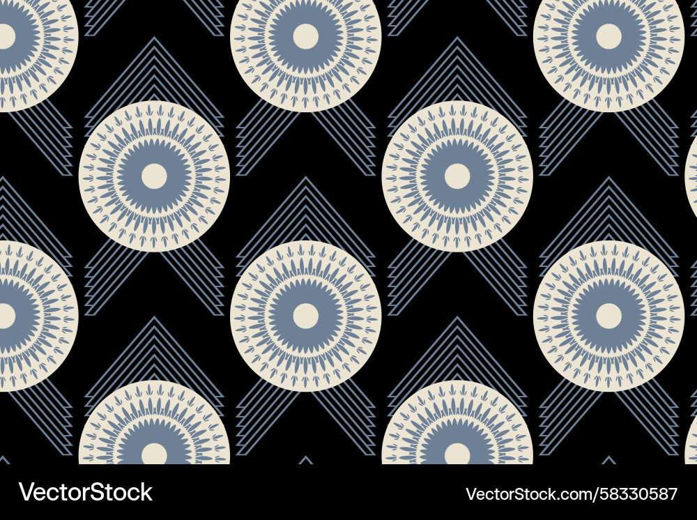 Mod Mosaic Retro Pattern Vector Image