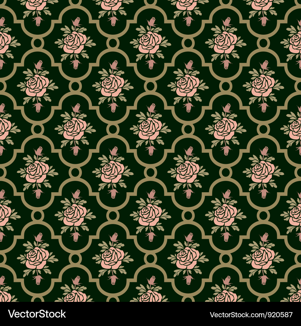 Roses seamless pattern Vector Image