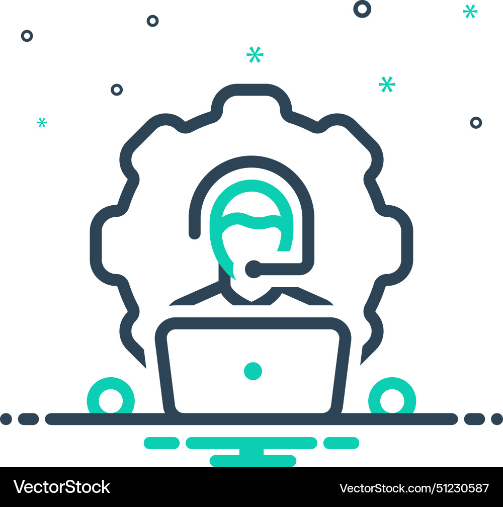 Technical support vector image