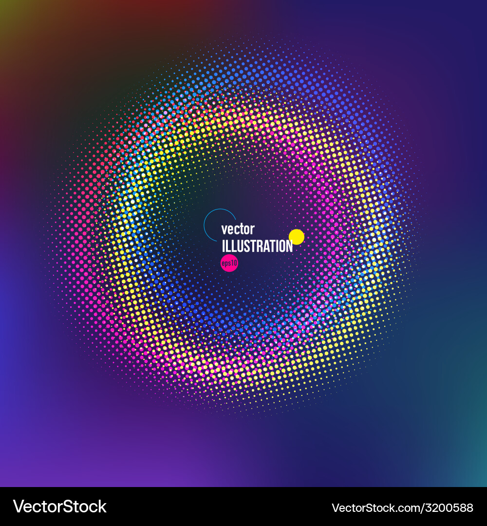 Abstract background with circles vector image