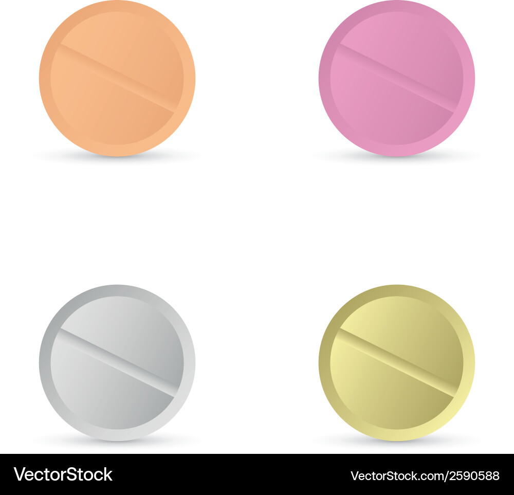 Abstract medical objects on a white background Vector Image