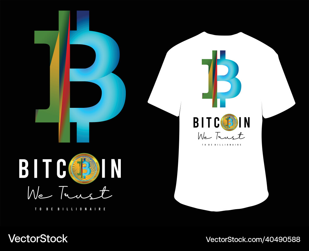 Bit coin design use for printing Bit coin design use for printing vector image