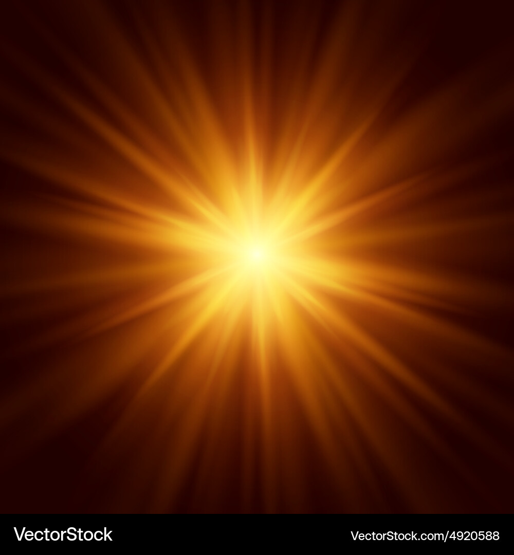 Dynamic Lighting Flare Effect vector image