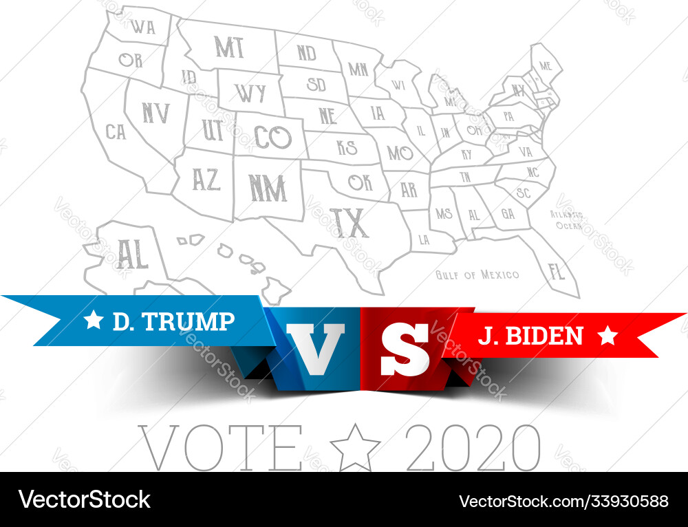 Presidential elections in united states Presidential elections in united states vector image