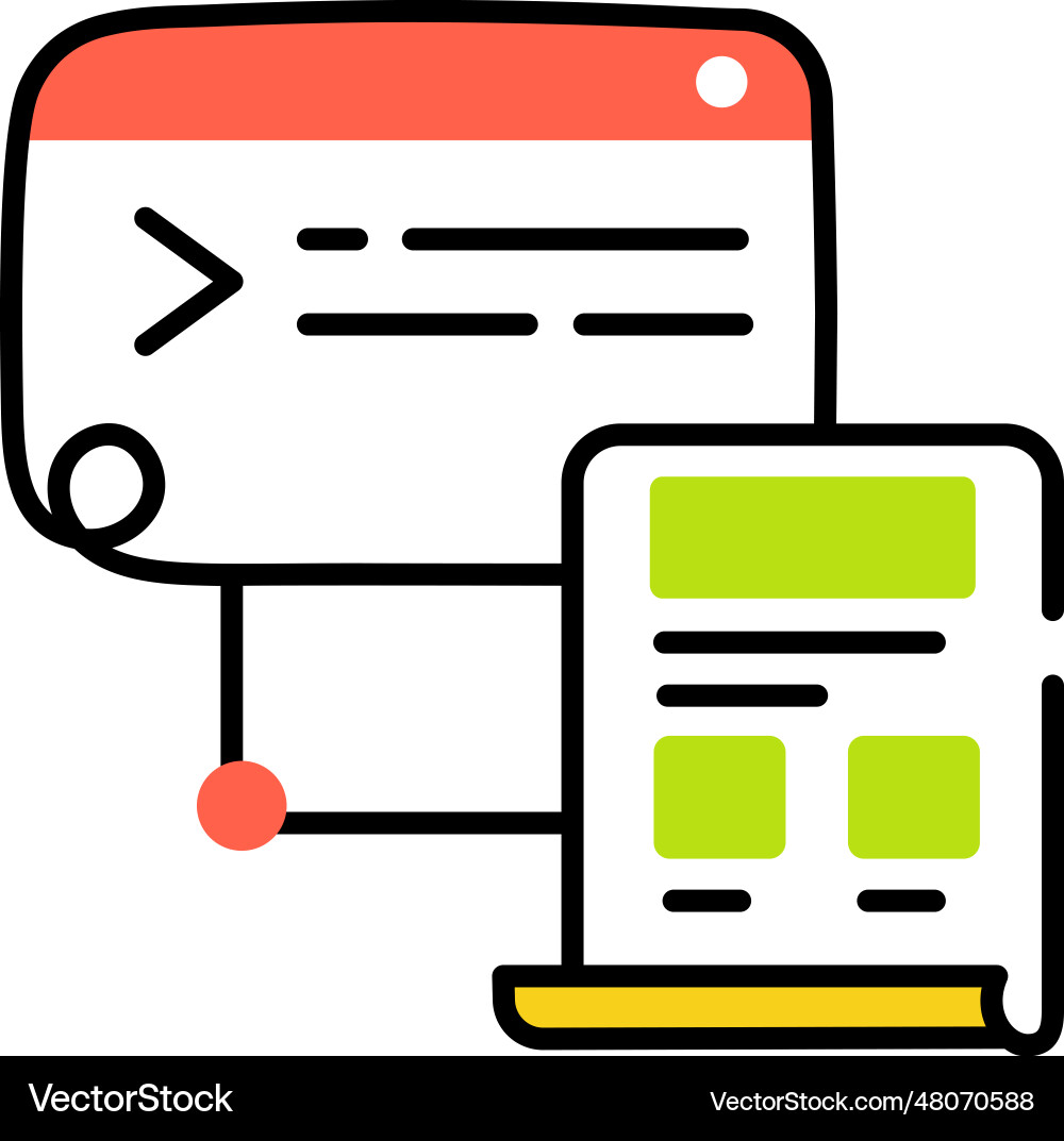 Responsive coding vector image