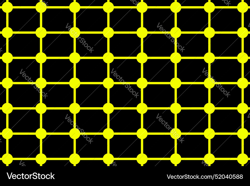 Seamless pattern with yellow grid Vector Image