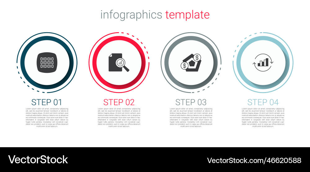 Set binary code document with graph chart Set binary code document with graph chart vector image