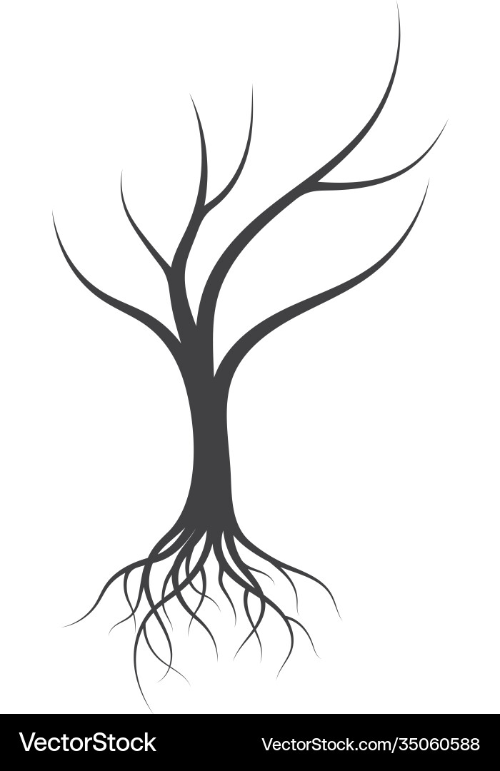 Tree without leaf icon template Tree without leaf icon template vector image