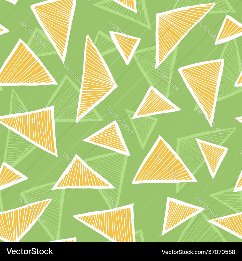 Triangle seamless pattern simple doodle background Triangle seamless pattern simple doodle background vector image