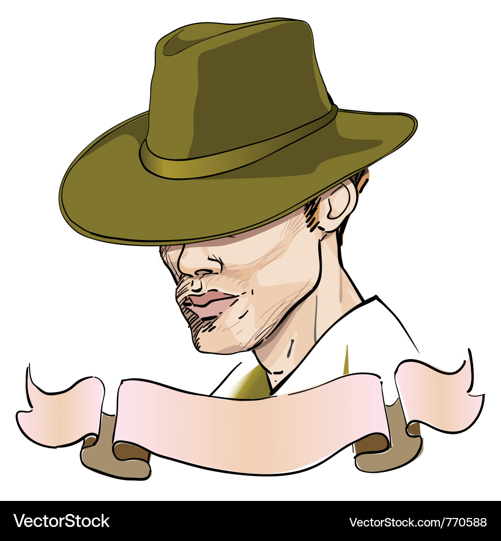 Western elegant man Vector Image