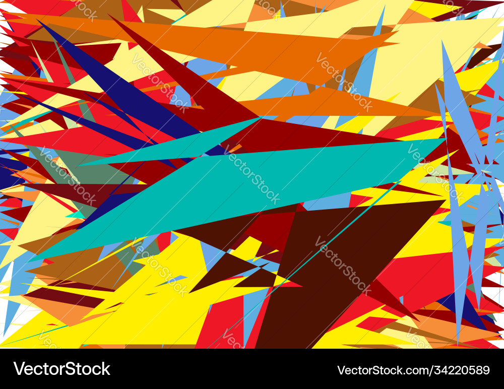 Abstract overlapping colorful shapes geometric vector image