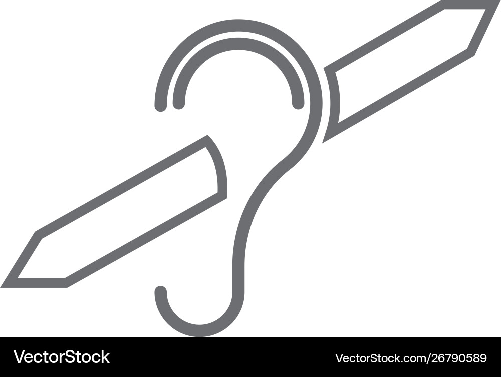Audition sign icon simple element from map Audition sign icon simple element from map vector image
