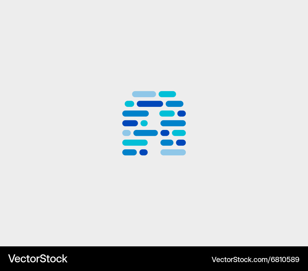 Dynamic Code Logo - Abstract A vector image