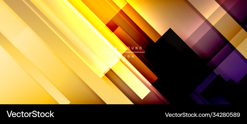Dynamic lines on fluid color gradient trendy Vector Image
