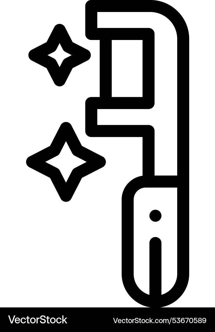 Flounder icon thin linear style design isolated Flounder icon thin linear style design isolated vector image