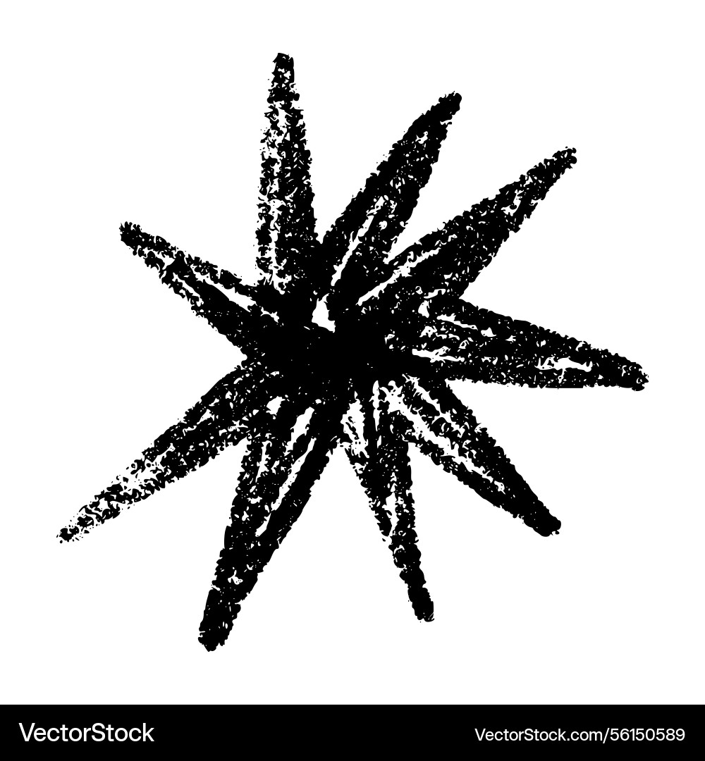 Hand-drawn star and heart icons with crayon chalk Hand-drawn star and heart icons with crayon chalk Vector Image