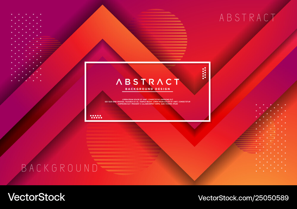 Modern abstract 3d triangle gradient background vector image