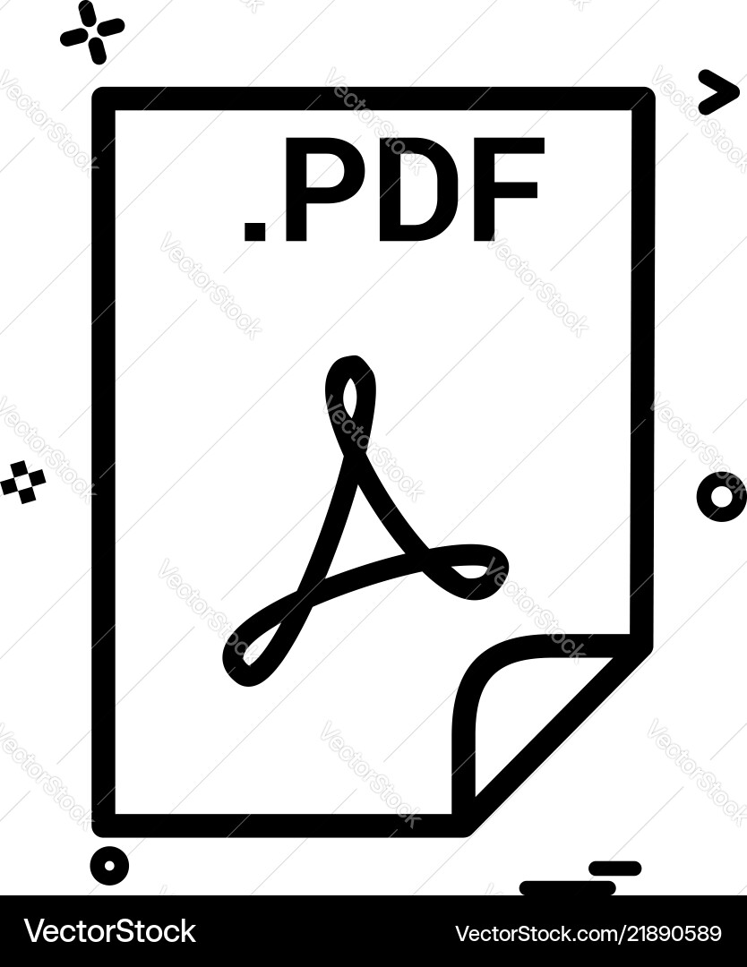 Pdf application download file files format icon Pdf application download file files format icon Vector Image