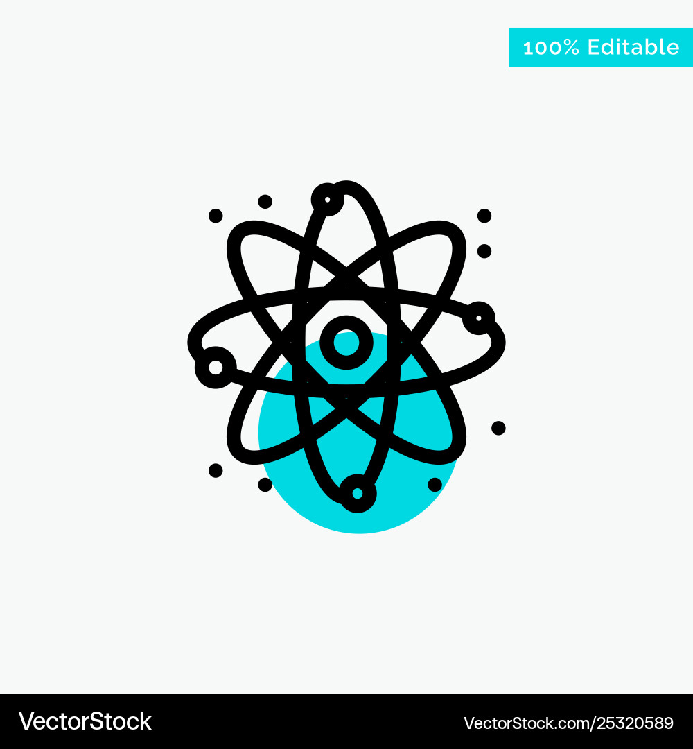 Physics react science turquoise highlight circle Physics react science turquoise highlight circle Vector Image