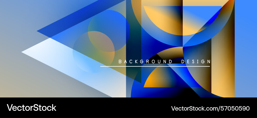 Abstract geometric shapes overlap creating Abstract geometric shapes overlap creating vector image