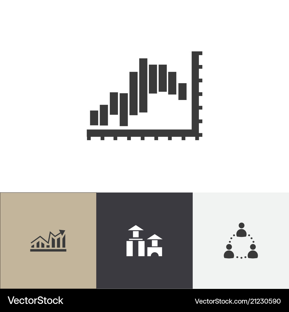 Analytics Icon Set - Data & Insights vector image