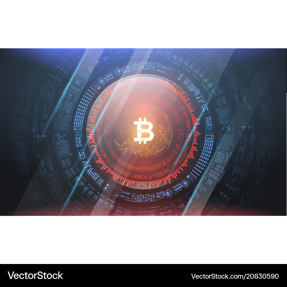 Bitcoin Technology Abstract Vector Image