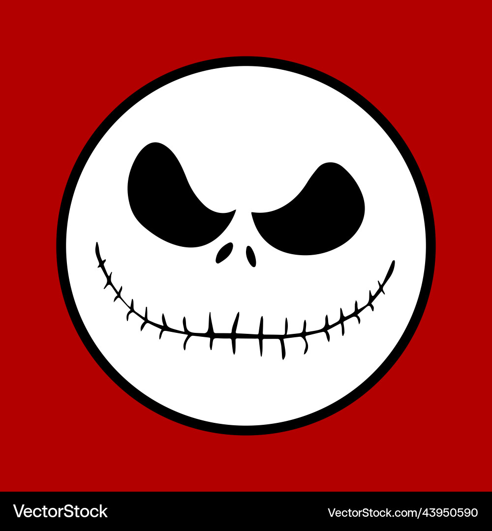 jack-skellington-as-sticker-print-or-pattern-vector-image