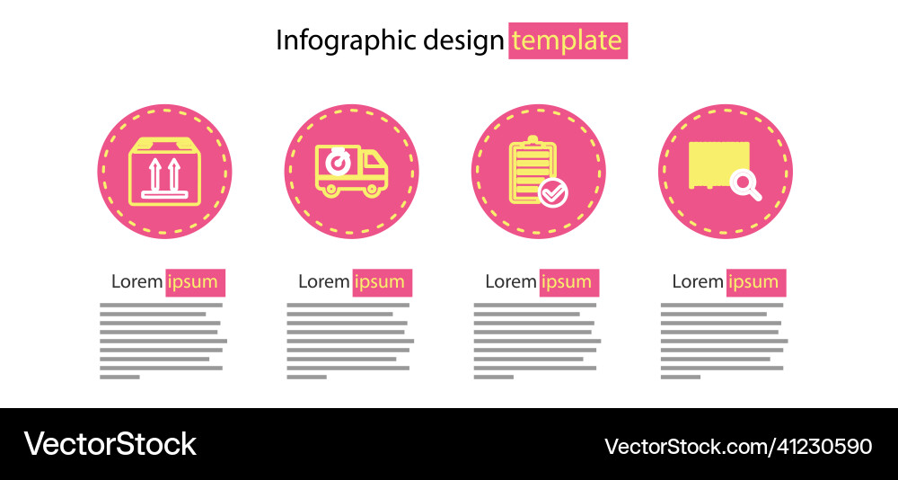 Set line verification of delivery list search Set line verification of delivery list search vector image