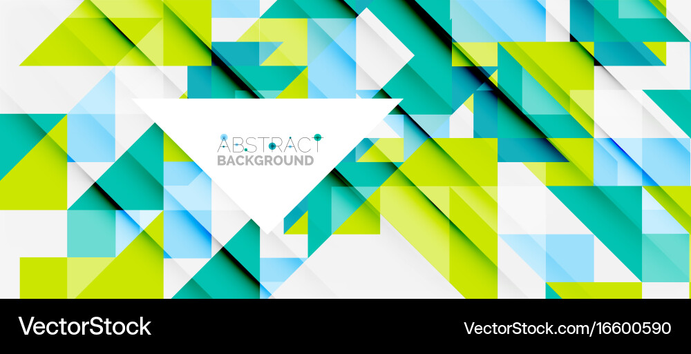 Triangle pattern design background vector image