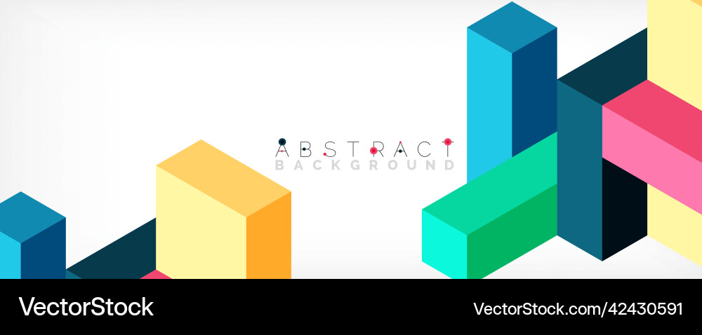 Abstract background 3d cubes cubic elements Abstract background 3d cubes cubic elements vector image