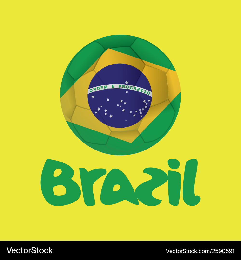 Abstract background with a brazil allusive objects Vector Image