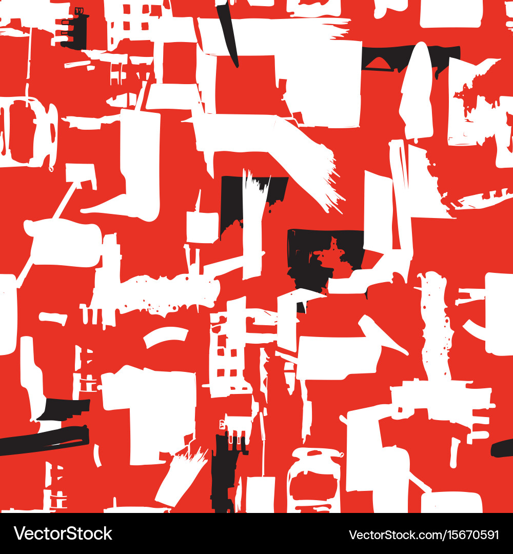 Artisan seamless pattern with abstract shapes Artisan seamless pattern with abstract shapes vector image