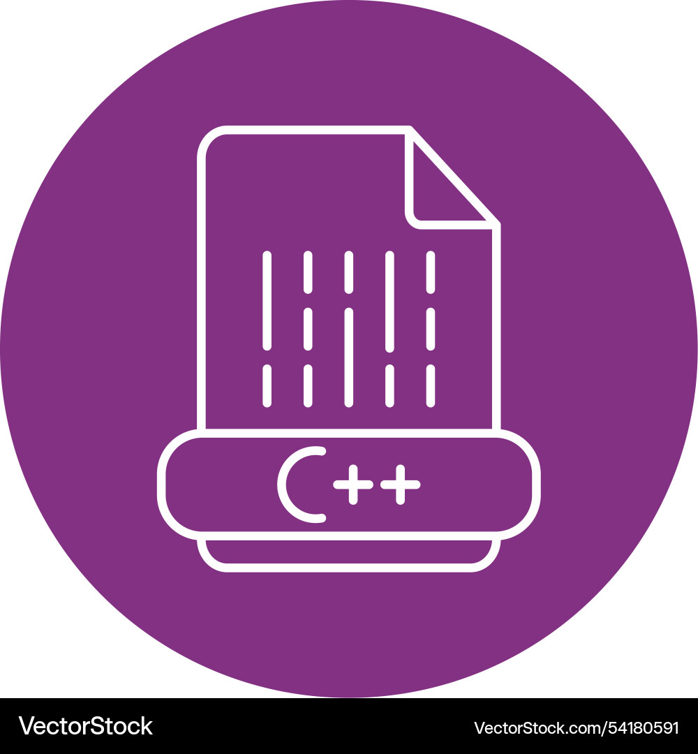 C line circle icon Vector Image