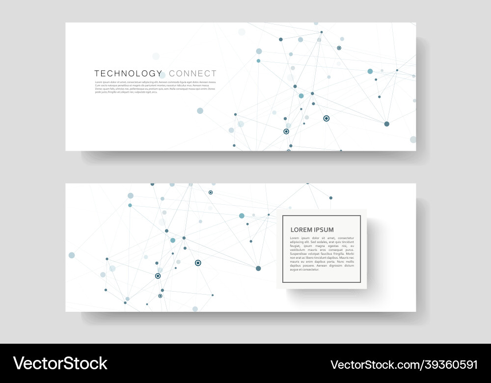 Connected Network Abstract Background Vector Image
