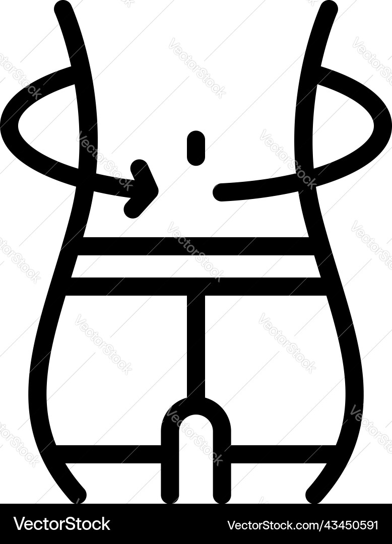 Fit diet icon outline run program Vector Image