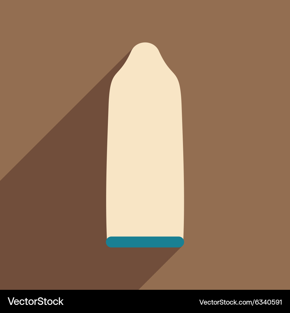 Flat with shadow icon and mobile application vector image