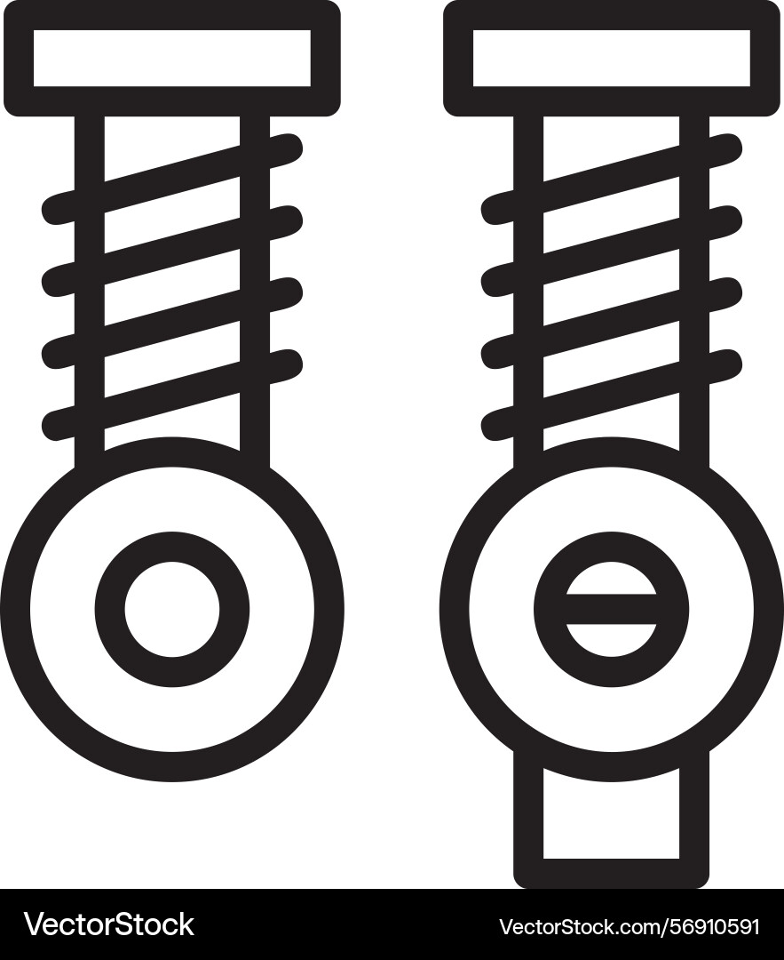 Machine parts linear style icon design Vector Image