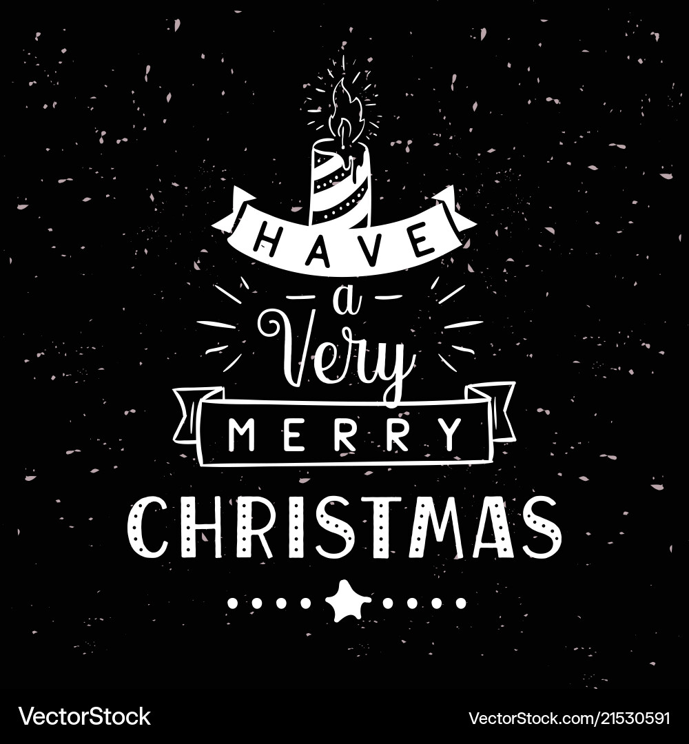 Merry christmas typography Merry christmas typography vector image