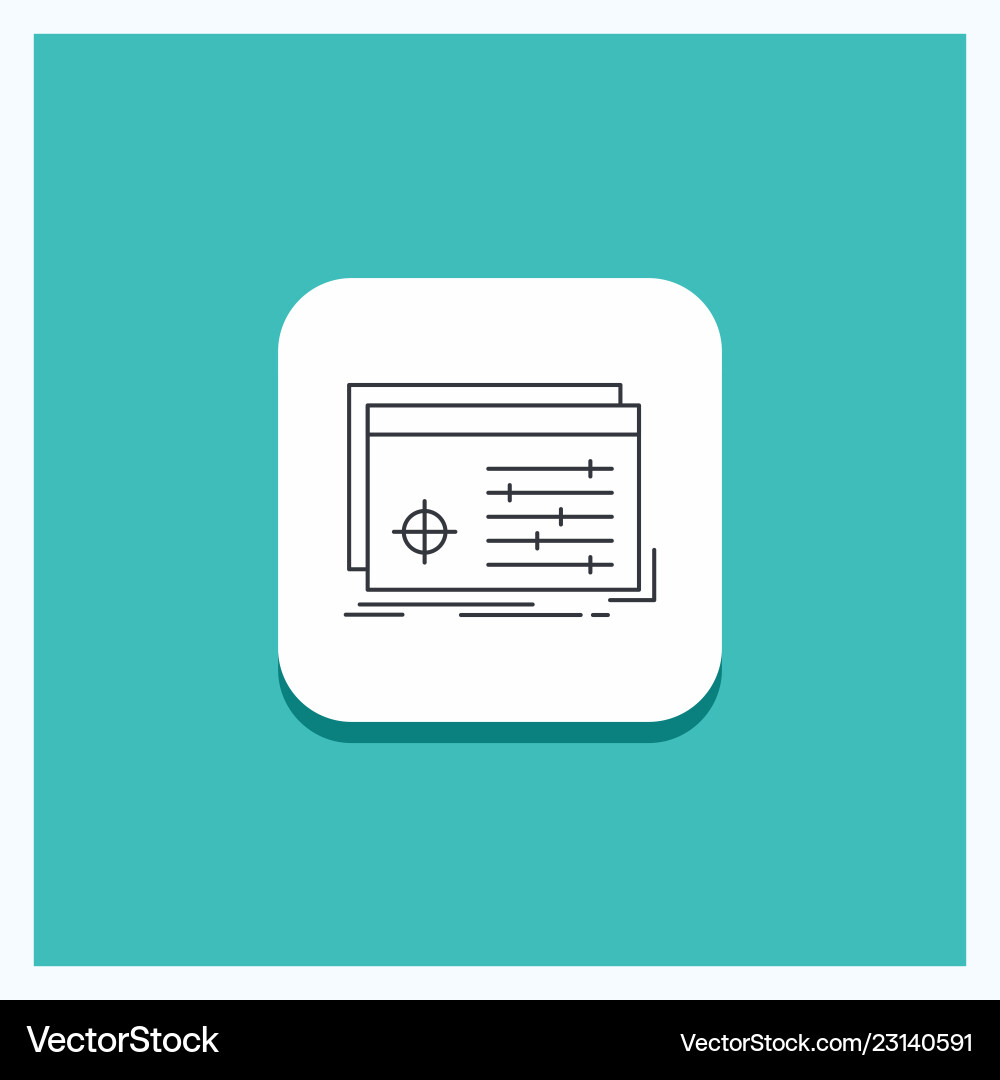 Round button for file object processing settings Round button for file object processing settings vector image