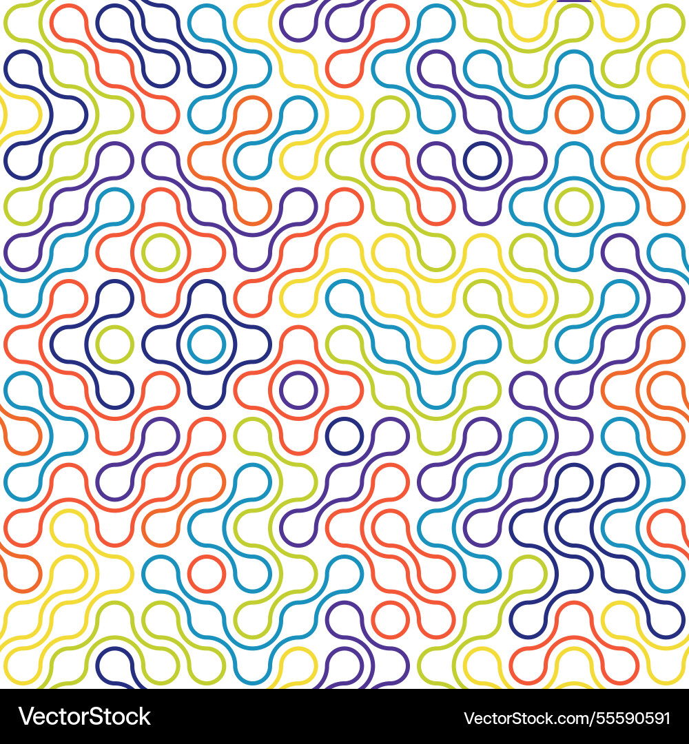 Seamless pattern abstract color composition vector image