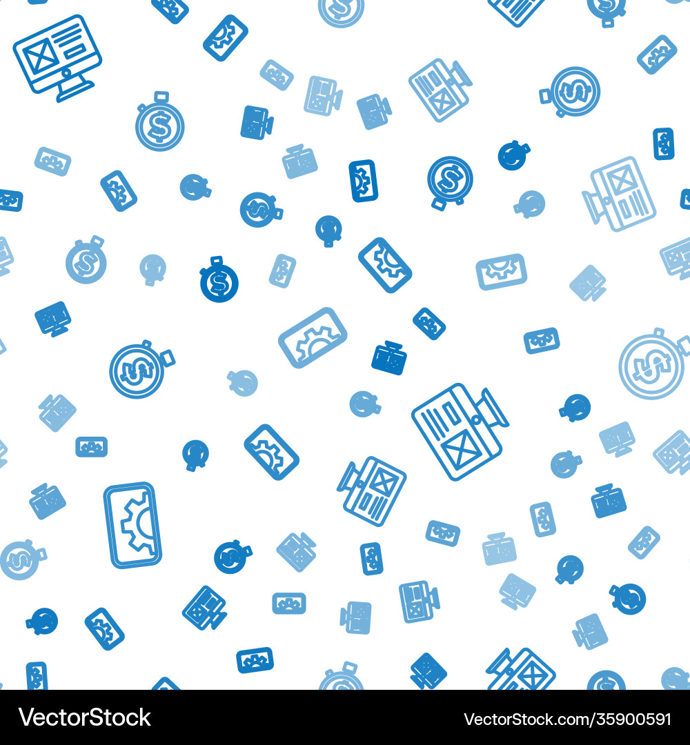 Set line web development ui or ux design and time Set line web development ui or ux design and time vector image