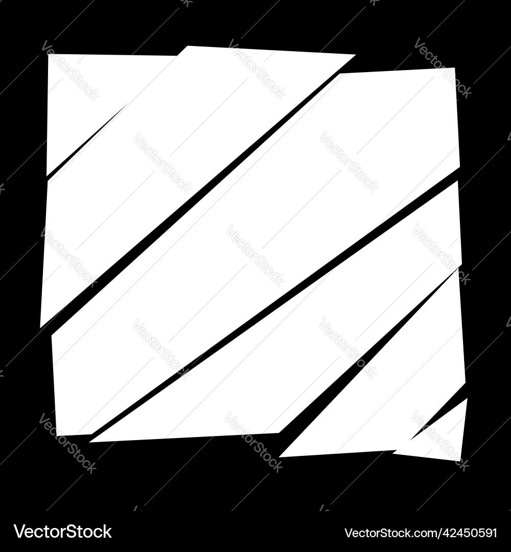Slit slash fracture texture effect element Vector Image