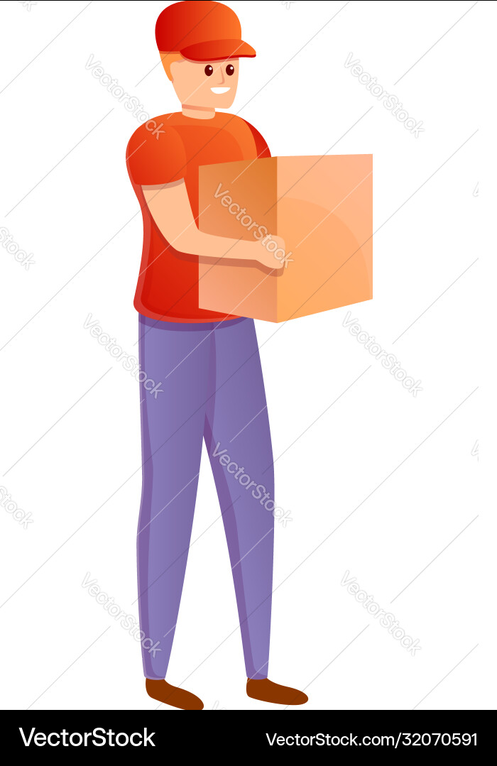 Stadt Paket Lieferung Symbol Cartoon Stil Stadt Paket Lieferung Symbol Cartoon Stil vektorbild