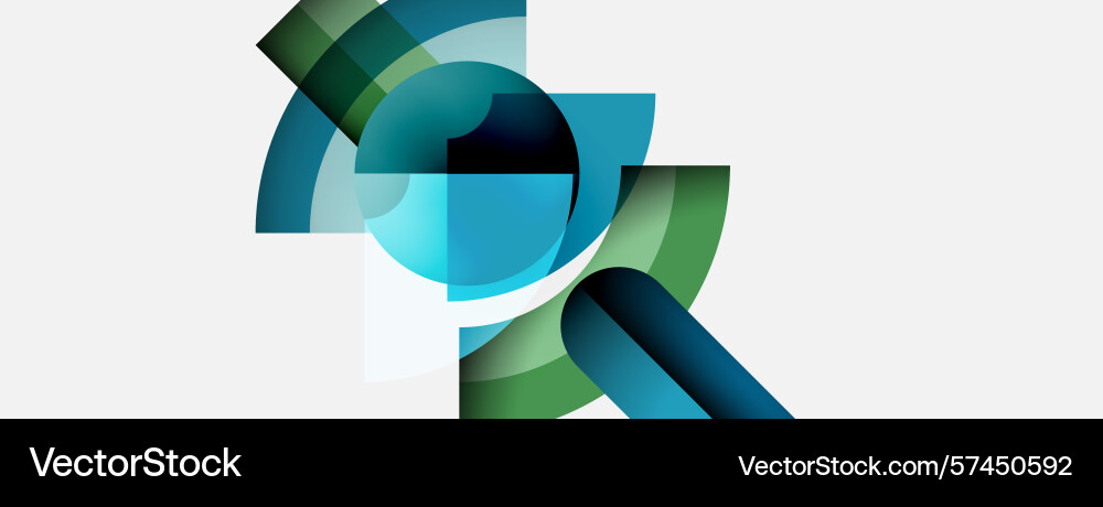 Abstract composition featuring overlapping curved Abstract composition featuring overlapping curved Vector Image