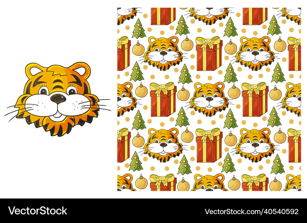 Cute set of element and seamless pattern ideal Cute set of element and seamless pattern ideal vector image