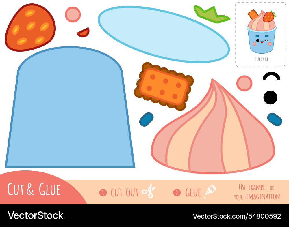 Education paper game for children strawberry Education paper game for children strawberry vector image