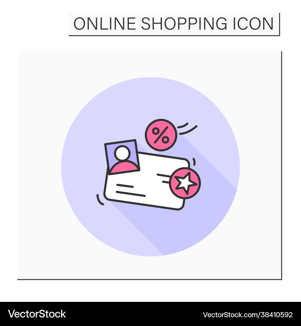 Loyalty program color icon Loyalty program color icon vector image
