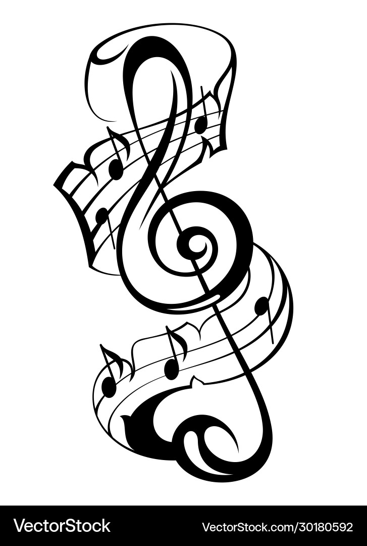 Music note icon Royalty Free Vector Image - VectorStock