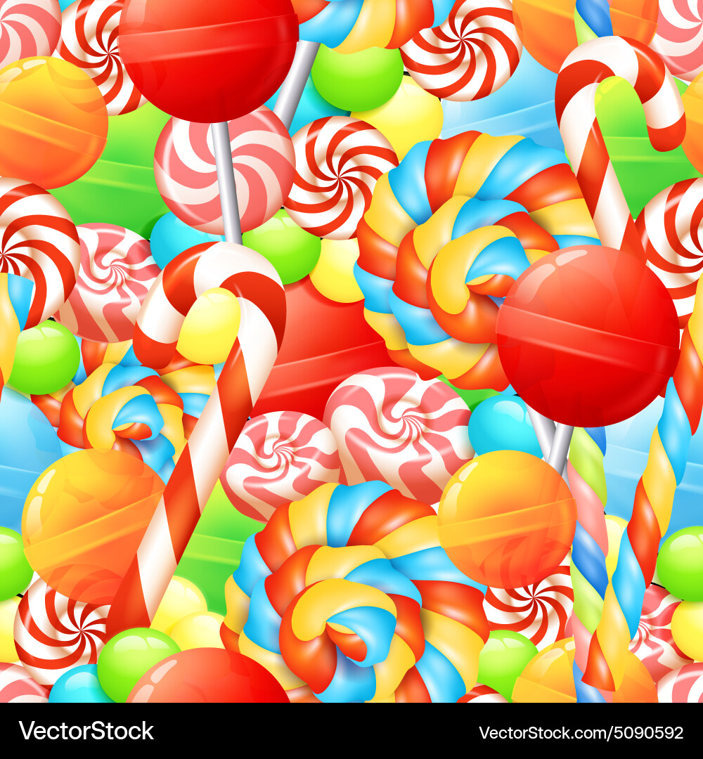 Sweet seamless pattern Royalty Free Vector Image